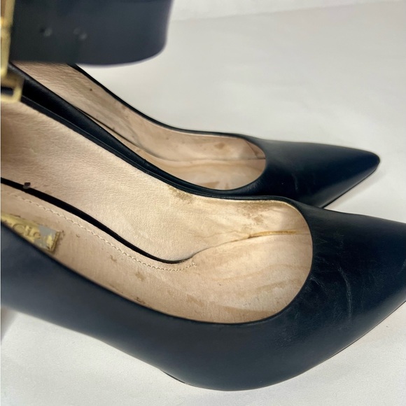 Louise et Cie Black Ankle Strap Heels - Picture 6 of 9